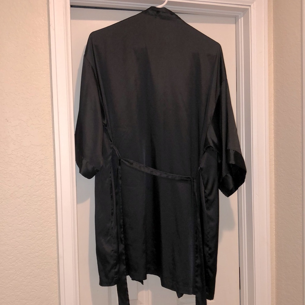 Victoria’s Secret, black robe, brand new & silky soft.